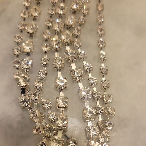 NWT Dauphines New York I Do Silver Crystal Headband Headpiece Bridal Goddess - Picture 6 of 11